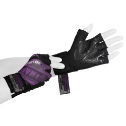 Breakout Gloves - Mesh Half Finger - Purple