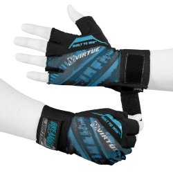Breakout Gloves - Mesh Half Finger - Blue