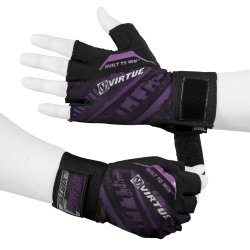 Breakout Gloves - Mesh Half Finger - Purple