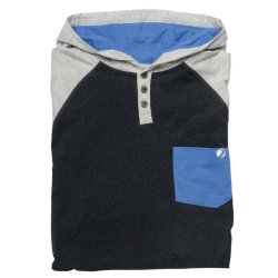 Coba Hood Shirt Heather/Gray/Blue